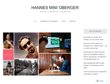 Tablet Screenshot of hannesoberger.com